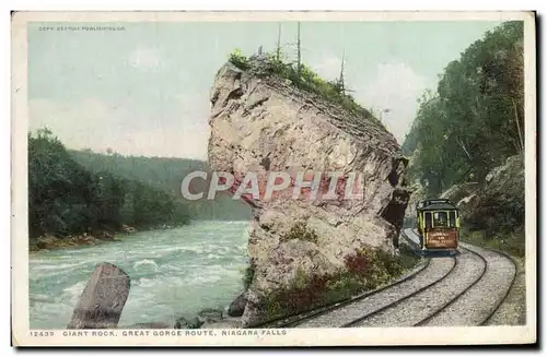 Cartes postales Giant Rock Great Gorge Route Niagara Falls