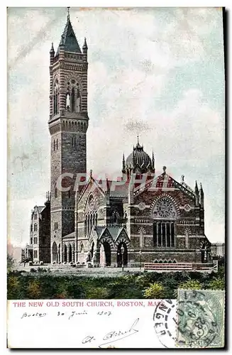 Cartes postales The New Old South Church Boston Mass