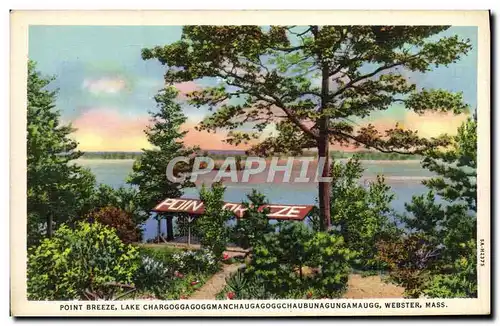 Cartes postales Point Breeze Lake CahargoggagoggWebster Mass