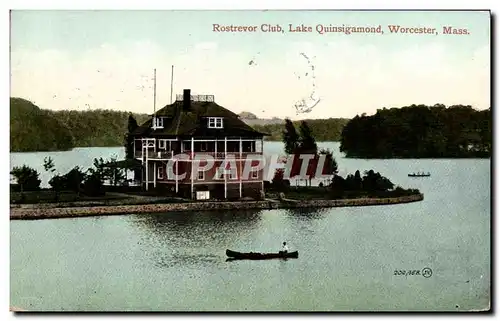 Cartes postales Rostrevor Club Lake Quinsigamond Worcester Mass
