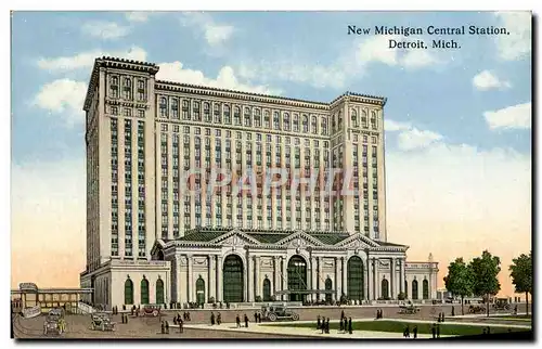 Cartes postales New Michigan Central Station Detroit Mich