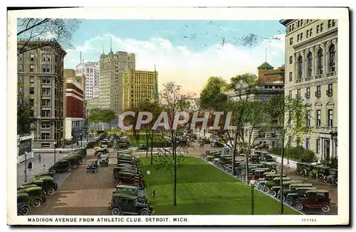 Cartes postales Madison Avenue from Athletic Club Detroit Mich