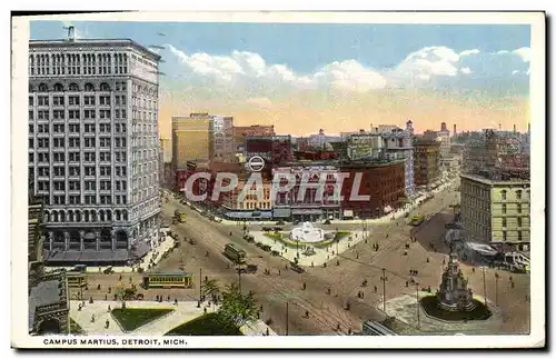 Cartes postales Campus Martius Detroit Mich