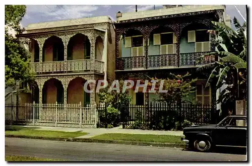 Ansichtskarte AK Lovely antebellum homes typical Residences of the Vieux Carre New Orleans