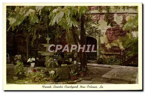 Cartes postales French quarter Courtyard New Orleans