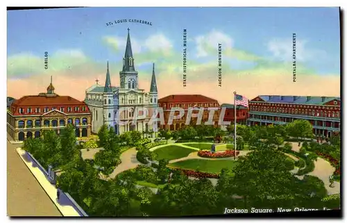 Ansichtskarte AK Jackson Square New Orleans