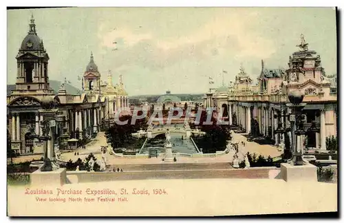 Cartes postales Louisiana Purchase Exposition St Louis 1904 View looking North from Festival Hall