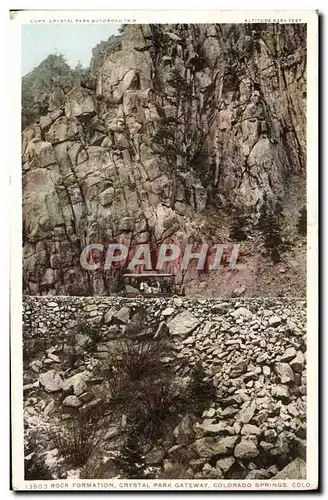Cartes postales Rock Formation Crystal Park Gateway Colorado Springs