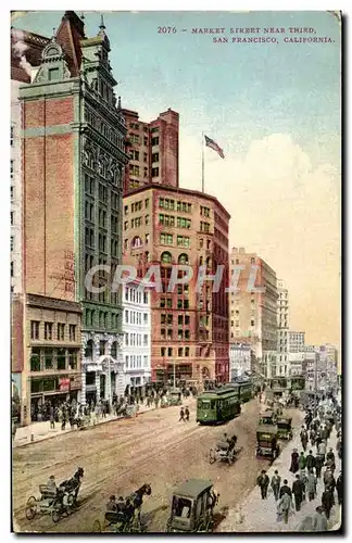 Cartes postales San Francisco California Market Street Near Third