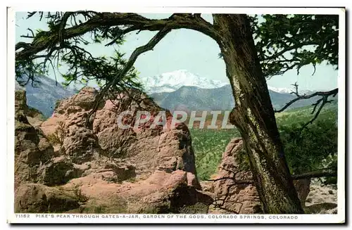 Cartes postales Colorado Pike&#39s Peak Through Gates Garden of the Gods Colorado Springs