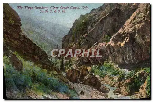 Cartes postales Colorado The Three Brothers Clear Creek Canon