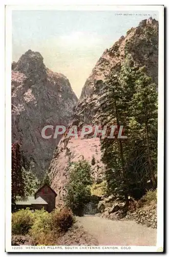 Ansichtskarte AK Colorado Hercules Pillars south Cheyenne Canyon