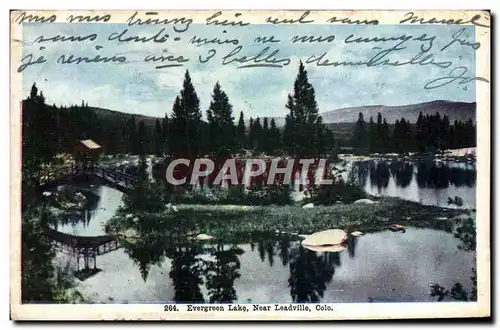 Ansichtskarte AK Colorado Evergreen Lake Near Leadville