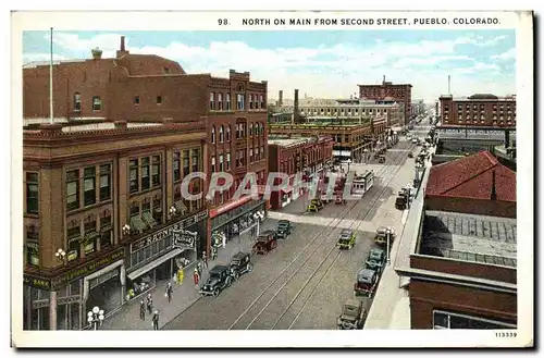 Cartes postales North On Main from Second Street Pueblo Colorado