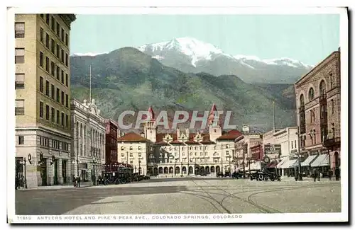 Cartes postales Antlers Hotel and Pike Peak Colorado