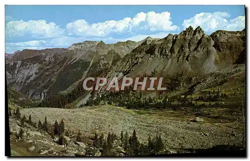 Moderne Karte Glacial Morain in Sydney Basin Seen from the Yankee Boy Mountain top Colorado