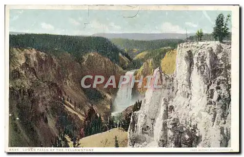 Ansichtskarte AK Lower Falls of the Yellowstone