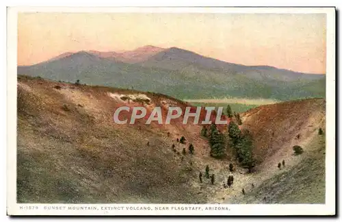 Cartes postales Arizona Sunset Mountain Extinct Volcano Near Flagstaff