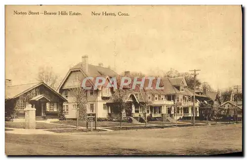 Cartes postales Norton Street Beaver Hills Estate New Haven Conn