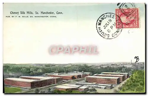 Cartes postales Chency Silk Mills Manchester Conn