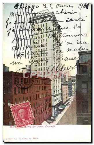 Cartes postales Chicago Majestic Theatre Building