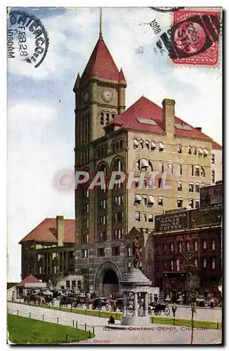 Cartes postales Chicago Illinos Central Depot