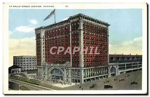 Cartes postales Chicago La Salle Street Station