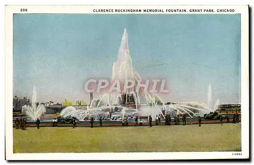 Ansichtskarte AK Clarence Buckingham Memorial Fountain Grant Park Chicago