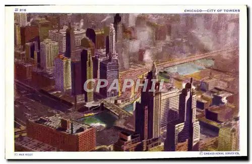 Cartes postales Chicago City of Towers