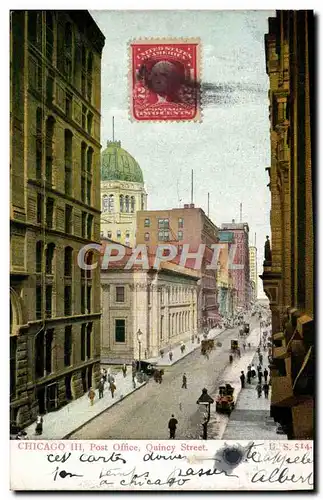 Cartes postales Chicago Post Office Quincy Street