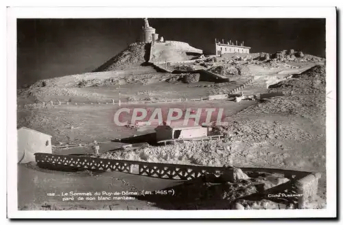 Cartes postales Le Sommet du Puy de Dome Pare de son Blanc manteau