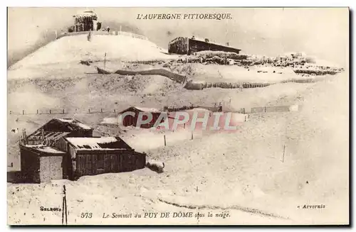 Cartes postales L&#39Auvergne Pittoresque Le sommet du Puy de Dome