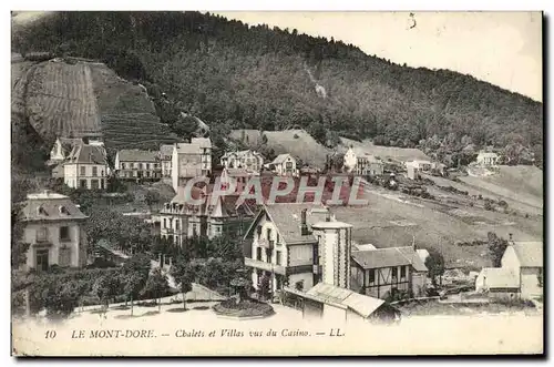 Ansichtskarte AK Le Mont Dore Chalets et Villas vus du Casino
