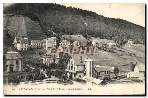 Cartes postales Le Mont Dore Chalets et Villas vus du Casino