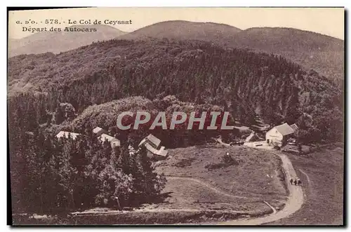 Cartes postales Le Col de Ceyssat Depart des Autocars