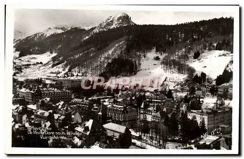 Ansichtskarte AK L&#39Auvergne Le Mont Dore sous la neige vue Generale