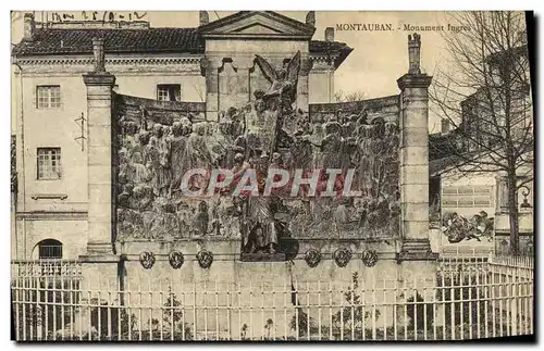 Cartes postales Montauban Monument lngres