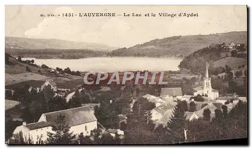 Cartes postales L&#39Auvergne Le Lac et le Ville d&#39Aydat