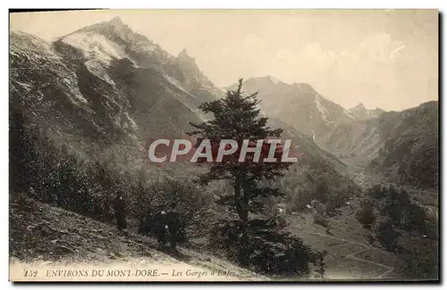 Ansichtskarte AK Environs du Mont Dore Les Gorges