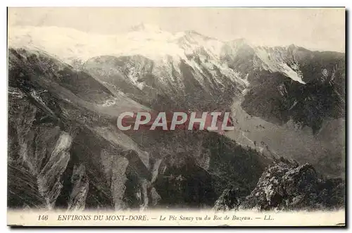 Ansichtskarte AK Environs du Mont Dore Le Pic Sancy vu du roc de Buzeau