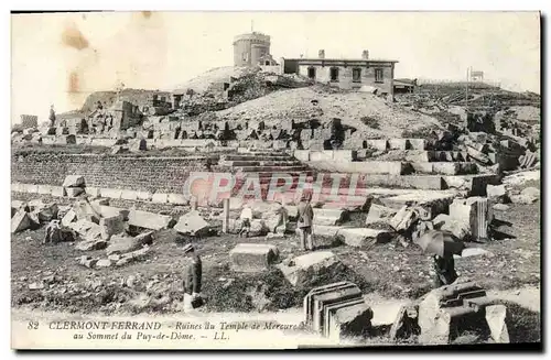 Ansichtskarte AK Clermont Ferrand Ruines du Temple de Mercure au sommet du Puy de Dome