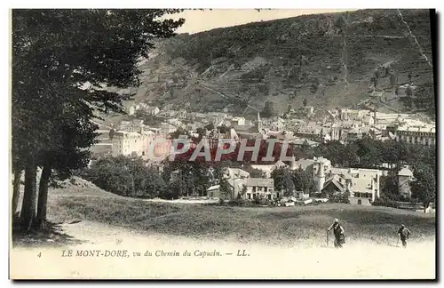 Cartes postales Le Mont Dore vu du Chemin du Capucin