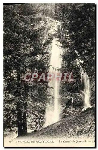 Ansichtskarte AK Environs Du Mont Dore La Cascade de Queureilh