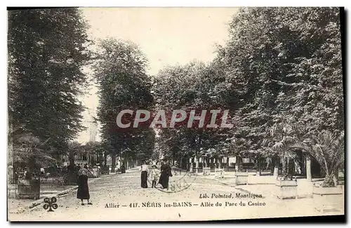 Cartes postales Neris Les Bains Allee du Parc du Casino