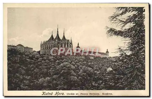 Cartes postales Kutna Hora Chram Sv Panny Barbory Kasarna