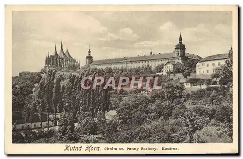 Cartes postales Kutna Hora Chram Sv Panny Barbory Kasarna