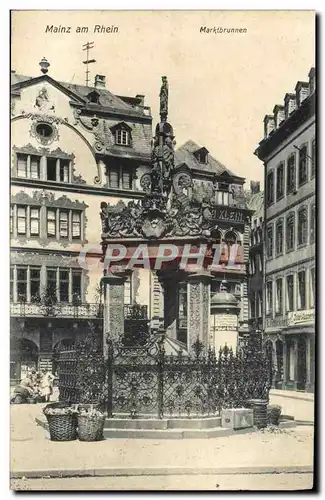Cartes postales Mainz Am Rhein Marktbrunnen
