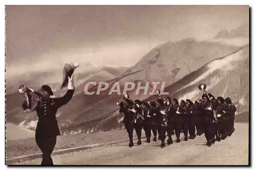 Cartes postales Fanfare De Chasseurs Alpins Militaria