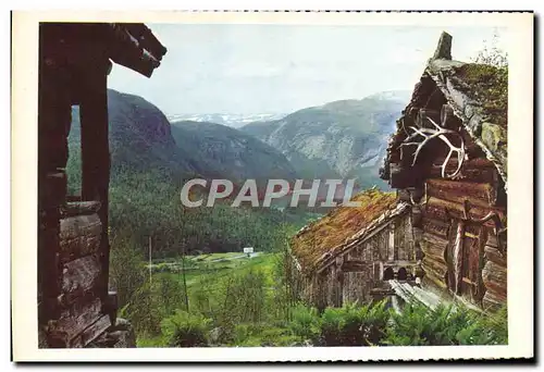 Cartes postales moderne Norge Utsikt Fra Huldreheimen Museum Bykle I Setesdalen