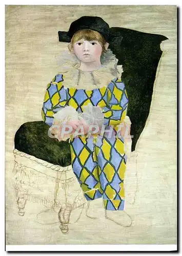 Cartes postales moderne Paul En Arlequin Huile Sur Toile Pablo Picasso